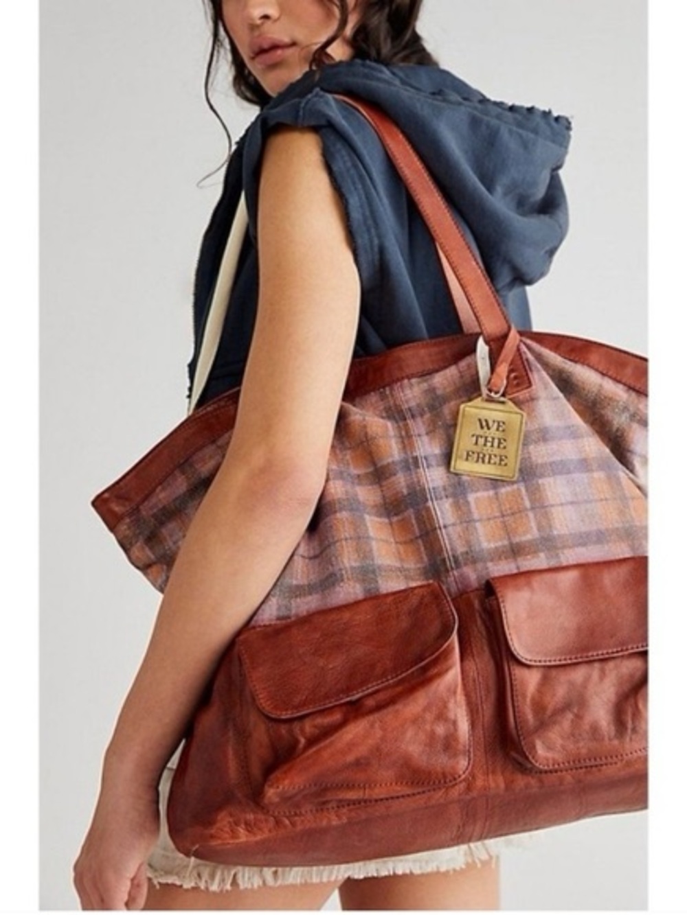 We The Free Rockport Tote 🔥Madras Plaid